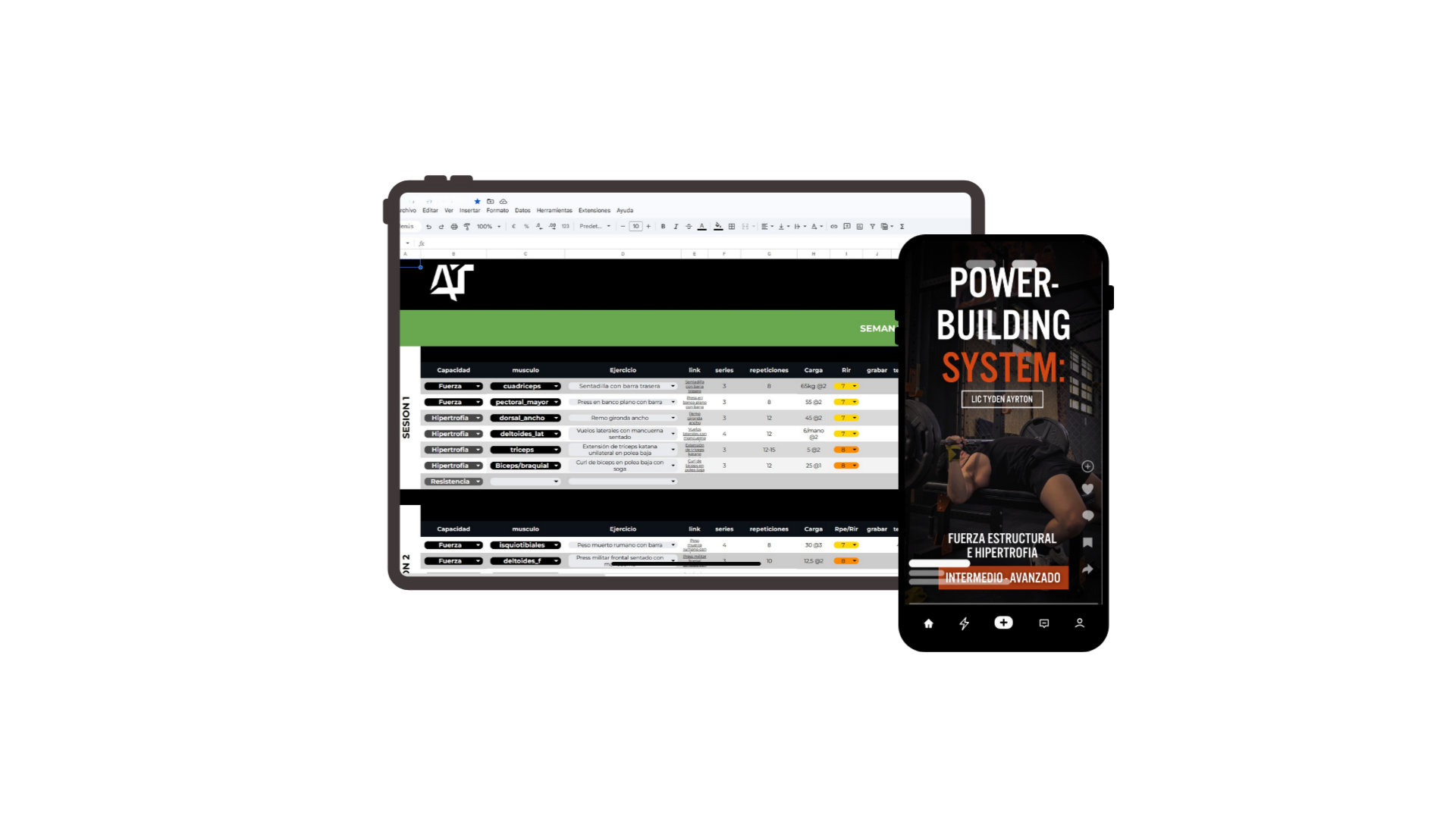 Mockup de Programas Premium